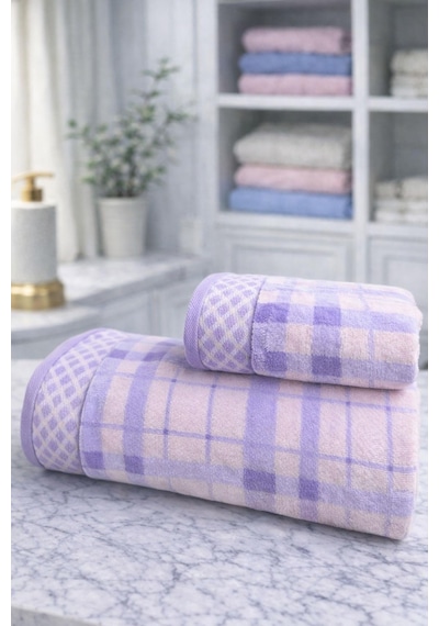 Özdilek Weave Best Set Hamam Takımı Yeşil-lila Çok Renkli