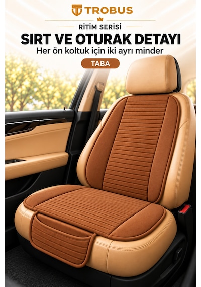 Trobus Ritim Opel Astra 2011-2015 Baby Face Ön İkili Koltuk Minderi Taba