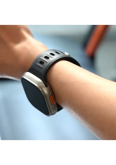 Akıllı Saat Uyumlu Premium Floro Kauçuk Fkm Kordon - 42 / 44 / 45 / 49 Mm - Watch Band