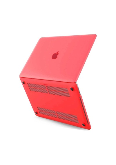 Apple Macbook Pro 13 2021 Macbook Buzlu Kapak - Kırmızı Evimdeyokyok