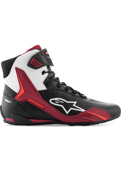 Alpinestars Faster-4 Motosiklet Bot Kırmızı-beyaz
