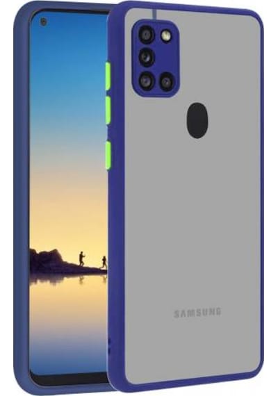 Samsung Uyumlu Galaxy A21S Kilif Lens Korumali Mat Silikon Kapak 400011589