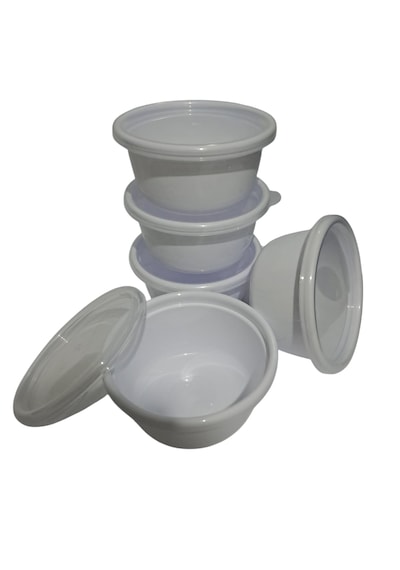 Hobby Life Tick Tock Hava Sızdırmaz Saklama Kabı 5'li Set 5 x 250 Beyaz