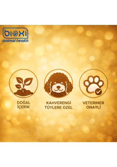 Bioxi Gold & Brown Pure Shampoo Kedi & Köpek Kahverengi Tüyler İçin Şampuan 200 Ml