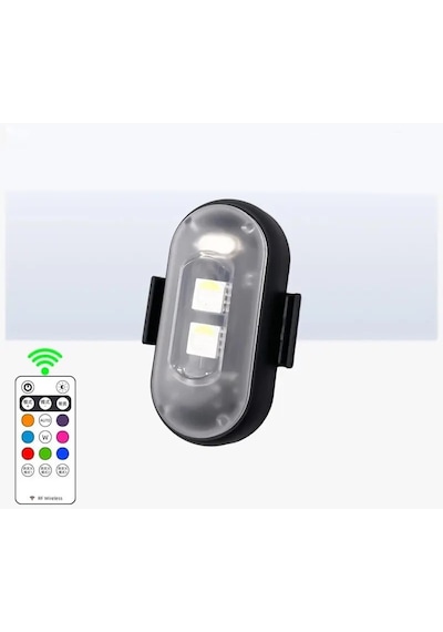 Kumandalı Şarjlı Çift Rgb Led Flaşör