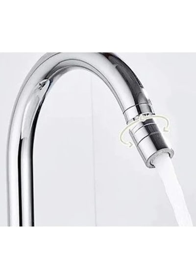 Purestream Delta Mutfak Evye Lavabo Bataryası 360 Derece Döner Başlıklı Sıcak Soğuk Girişli Krom