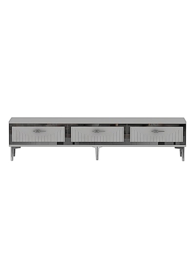 Tsa1802bs - Tuna Tv Stand Beyaz-sılver 180cm Beyaz - Sılver
