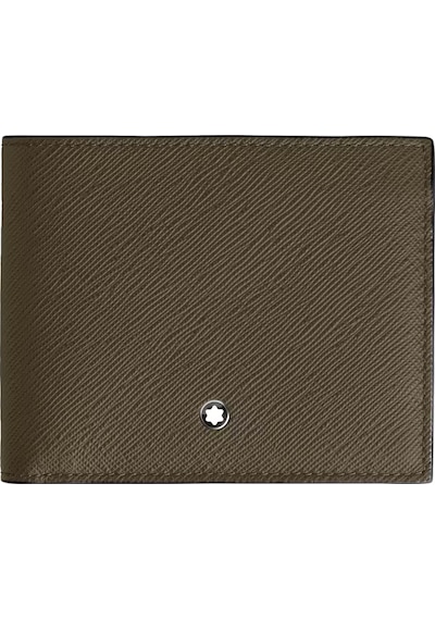 Mont Blanc Montblanc Sartorial Deri 6 Bölmeli Cüzdan 221362 Haki