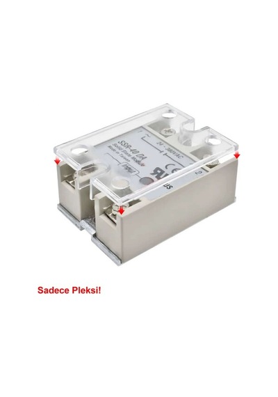 Devremarkt Ssr Modüller İçin Koruyucu Pleksi Kapak Plastik Şeffaf Solid State Röle Üst Cover Kılıf