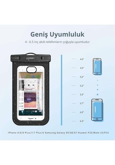 Su Geçirmez Telefon Kılıfı Pvc Model - Askılı - Muhtelif
