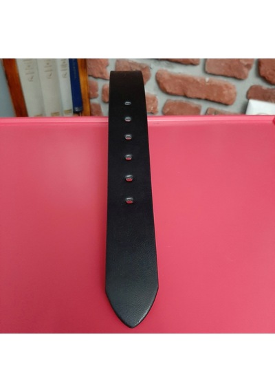 Erkek Spor Kemer Düz Siyah Gvn-0058  4.5 CM Siyah