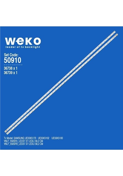 Samsung Uyumlu Ue55k5100 55'' İnç 2 Adet Tv Led Bar Tvnizi Açıp İçindeki Led Barla Birebir Aynısı Olduğunu Görmeden Almayınız. Sonrasında İade Almamaktayız.