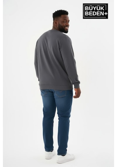 Süperlife Erkek Büyük Beden New York Baskılı Bisilet Yaka İnce Sweatshirt Spr26bsw956-5 Gri Süperlife Erkek Büyük Beden New York Baskılı Bisilet Yaka İnce Sweatshirt Spr26bsw956-5 Gri