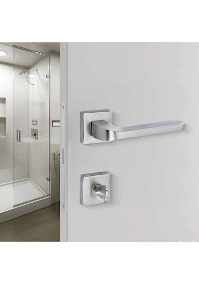Sese Aysu Modeli Rozetli Wc Kapı Kolu Nikel Saten 200-241r-02-53