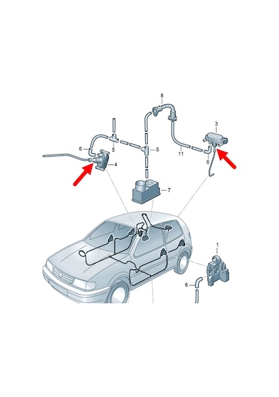 Vw Polo Hb 00-02 Havalı Merkezi Kilit Pompası Diyaframı 6n0862158