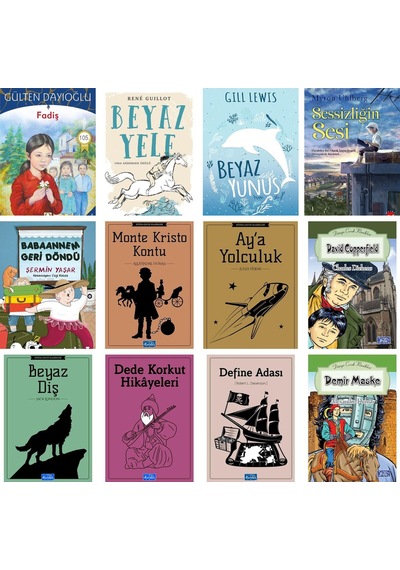 Altın Kitaolar Gülten Dayıoğlu Fadiş,beyaz Yele, Beyaz Yunus,sessiziliğin Sesi Ortaokul Set