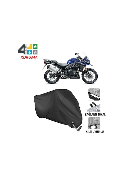 Triumph Tiger Explorer 1200 Motosiklet Brandası ( Kilit Uyum-Siya