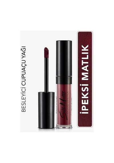 Flormar Silky Matte Liguid Lipstick 008 Dark Viole 01