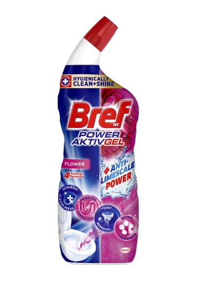 Bref Wc Power Aktiv Jel Çiçek Kokulu Tuvalet Temizleyici 1 X 700 Ml, Jel Çiçek 700 Ml Sku: Zeusstk03335170d2