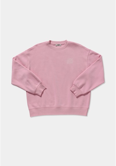 Colin's Colins Regular Fit Yuvarlak Yaka Baskılı Kadın Pembe Sweatshirt Cl1082141 Q1.v2 Pın
