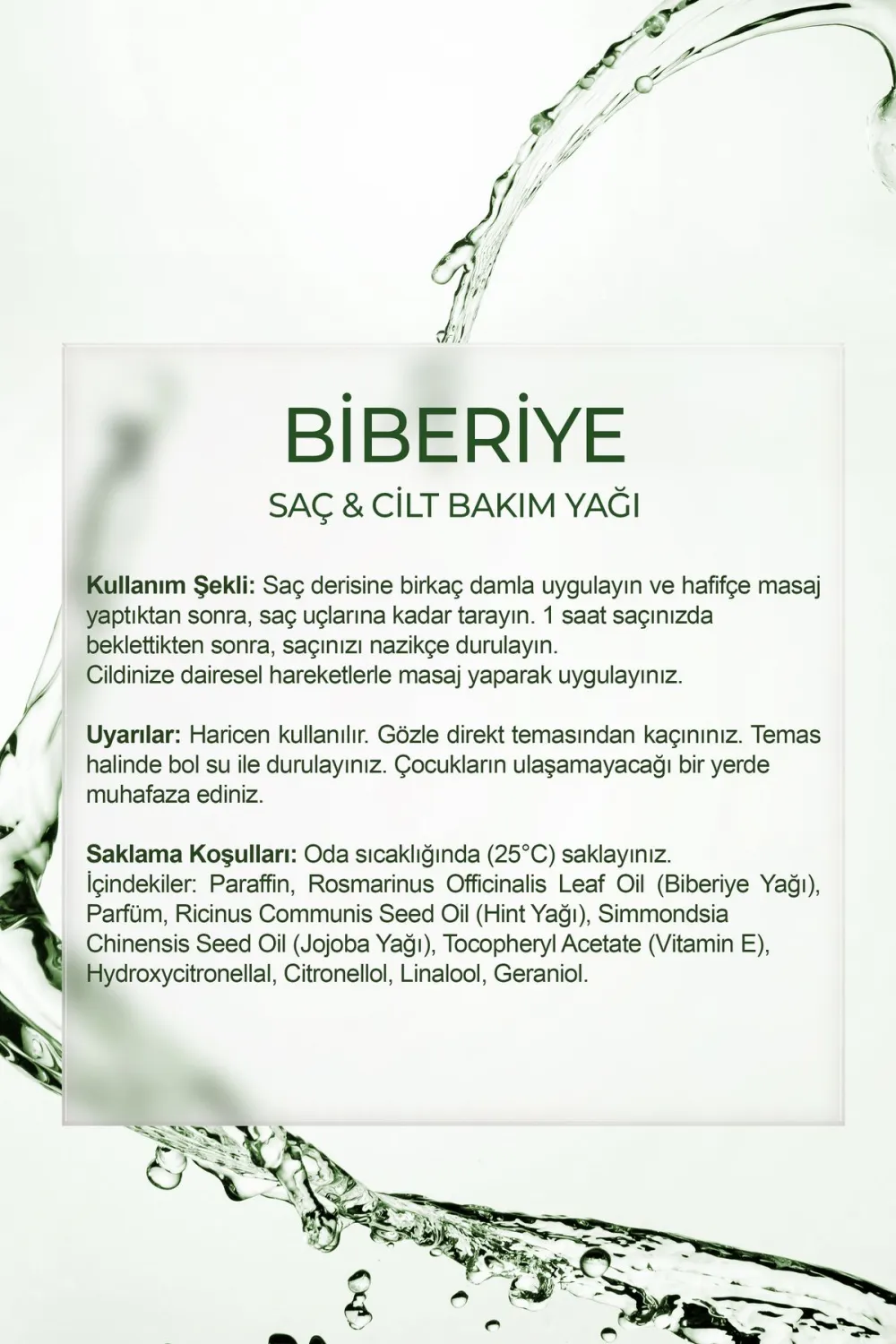 Lokman Efendi Biberiye Saç Bakım Seti 3'lü Saç Serumu + Saç Maskesi + Biberiye Suyu