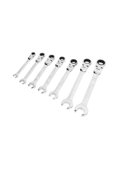 Aee 7 Parça Mafsallı Cırcır Anahtar Seti Cr-v Chrome Vanadium Çelik 72 Diş Hassas Mekanizma 8-10-12-13-14-17-19 Mm Sku: Zeusstkdd8bca2a63