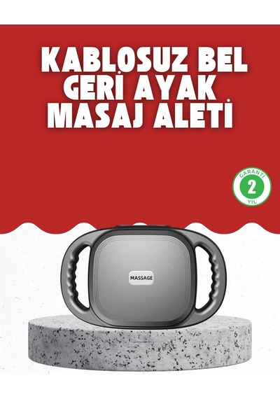 Fonksiyonlu Şarjlı Masaj Aleti 6 Başlık 2000 Mah Ergonomik Gövde Düz Renkli