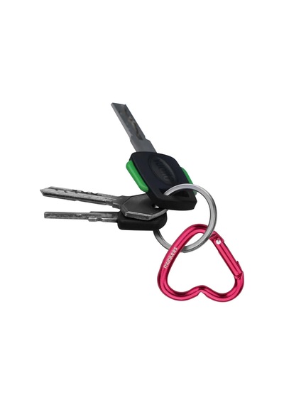 Munkees Mini Heart Carabiner 2 Pieces Kırmızı Anahtarlık
