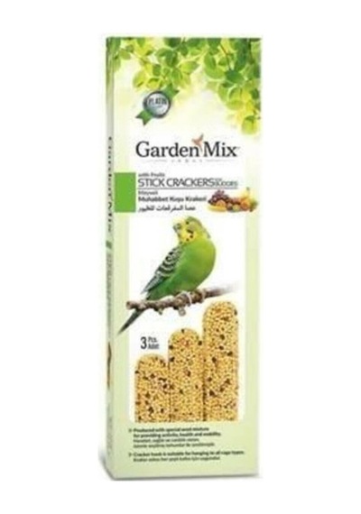 Garden Mix Meyveli Muhabbet Kuşu Krakeri 3'lü