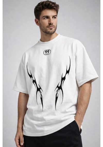 Yolo Street Oversize Siyah Erkek Tişört Tribal Baskı %100 Pamuk Premium Kalın Kumaş Streetwear Beyaz Yolo Street Oversize Siyah Erkek Tişört Tribal Baskı %100 Pamuk Premium Kalın Kumaş Streetwear Beyaz