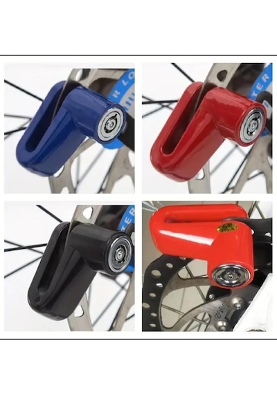 Motosikler Bisiklet Disk Kilidi Anahtarı Yer Kaplamayan Yeni Model Sağlam Güvenli Pratik Kilit 1 Adet
