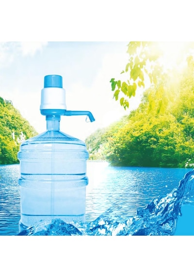 Damacana Su Pompası Damlatmaz Manuel Bpa Free Beyaz-mavi