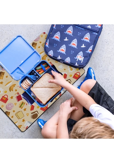 Matgo School Breakfast Navajo Beyazı Sıvı Geçirmez Beslenme Matı Kaymaz Yıkanabilir Okul Yemek Pad 3