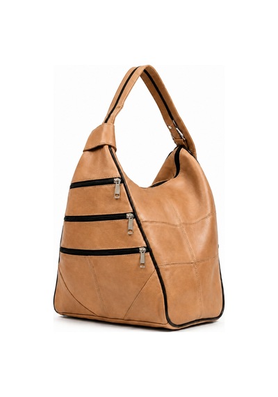 Levano Leather %100 Hakiki İtalyan Kuzu Derisi Kadın Sırt Çantası Kahverengi