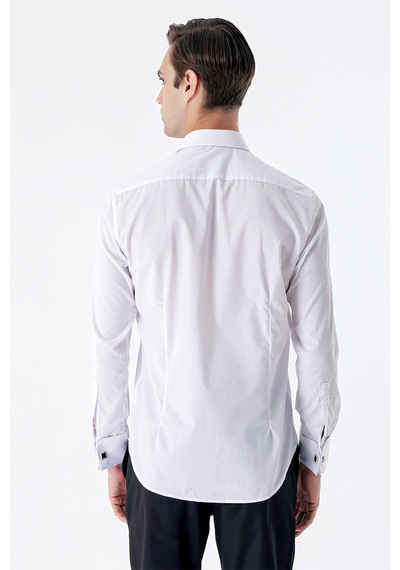İmza Beyaz Uzun Kollu Sert Yaka Cepsiz Pamuklu Basic Slim Fit Dar Kesim Gömlek 1004240059-beyaz Beyaz İmza Beyaz Uzun Kollu Sert Yaka Cepsiz Pamuklu Basic Slim Fit Dar Kesim Gömlek 1004240059-beyaz Beyaz
