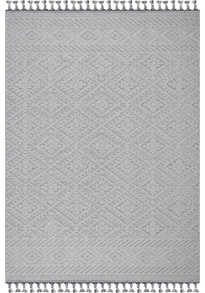 Otantik Modern Salon Ve Oturma Odası Halısı - Krem Gri Krem