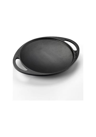 Lava Döküm Saç Kavurma Tavası, Metal Kulplu. Çap(Ø)20cm.