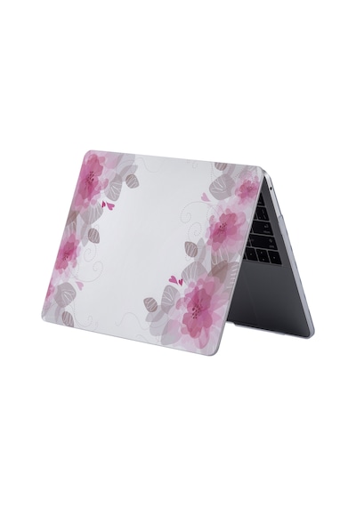 Apple Uyumlu MacBook Pro Kılıf 13 İnç Flower06nl Eski Hdmı'li Model 2012-2015 A1425 A1502 İle Pembe