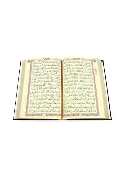 Termo Deri Ciltli - Medine Hatlı - Orta Boy - Kuranı Kerim - Siyah