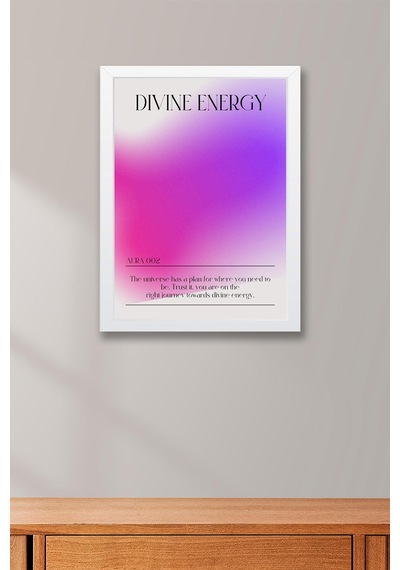 Divine Energy Çerçeveli Tablo İlahi Enerji 002 Aura Renkleri