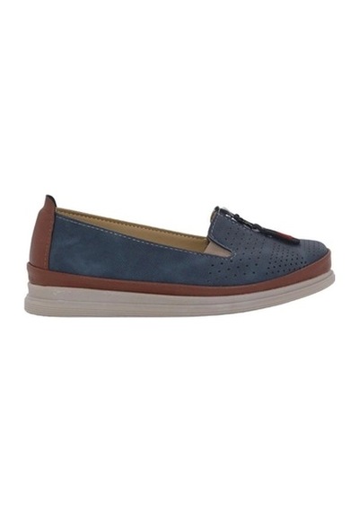 Mergenshoes Esa 029 Mavi Rahat Taban Kadın Günlük Ayakkabı Mavi