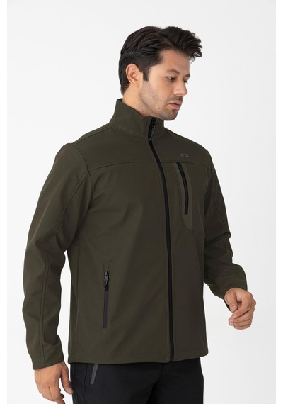 Crozwise Erkek Softshell Spor Mont Haki