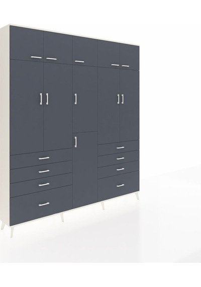 Arges Dolap 8 Raflı 8 Çekmeceli 3 Askılı 220x30x243 Aytaşı-antrasit/antrasit Antrasıt/antrasıt Arges Dolap 8 Raflı 8 Çekmeceli 3 Askılı 220x30x243 Aytaşı-antrasit/antrasit Antrasıt/antrasıt
