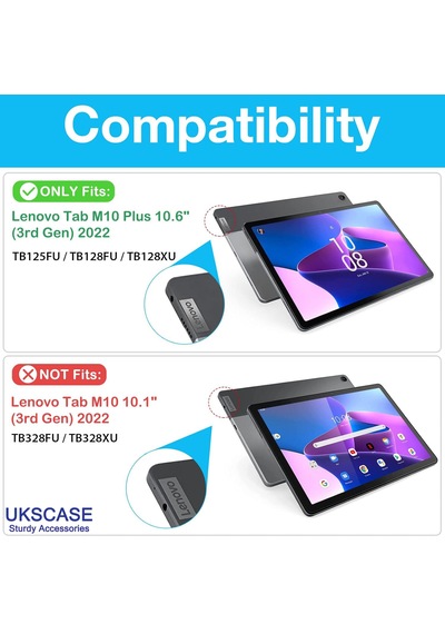 Lenovo Tab M10 Plus 3. Nesil 10.6 İnç 2022 Uyumlu Temperli Cam Ekran Koruyucu 2 Adet