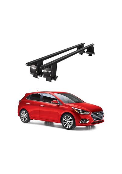 Royal Hyundai Accent V 2017 Ve Sonrası Uyumlu Siyah Kilitli Ara Atkı Port Bagaj Tavan Barı