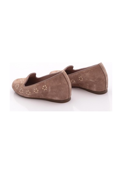 Dgn 447 Kadin Loafer Ayakkabi Vizon Süet