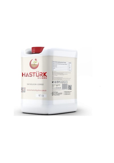 Hastürk Sıvı Solucan Gübresi 5 Lt. 500 ML