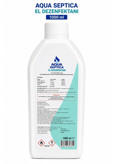Aqua Septica El Dezenfektanı 1 Litre 10 Adet