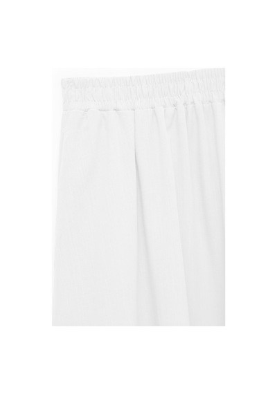Koton Beli Lastikli Loose Fit Kloş Etek Kırık Beyaz 6sak70241pw Ekru