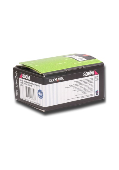 Lexmark 80C80M0 1.000 Sayfa Magenta Kırmızı Toner CX310-410-510 8